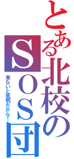 とある北校のＳＯＳ団（来ないと死刑だから！）