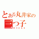 とある丸井家の三つ子（みつどもえ）