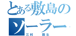 とある敷島のソーラーパネル（三村  剛生）