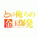 とある俺らの金玉爆発（バーベキュー）