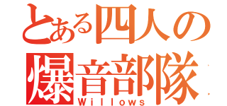 とある四人の爆音部隊（Ｗｉｌｌｏｗｓ）