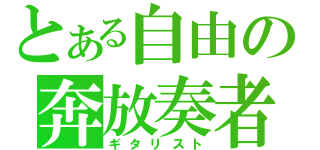 とある自由の奔放奏者（ギタリスト）