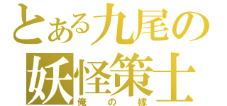 とある九尾の妖怪策士（俺の嫁）