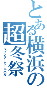 とある横浜の超冬祭（ウィンターカーニバル）