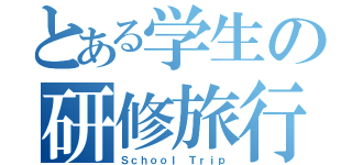 とある学生の研修旅行（Ｓｃｈｏｏｌ Ｔｒｉｐ）