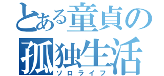 とある童貞の孤独生活（ソロライフ）