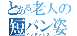 とある老人の短パン姿（インデックス）