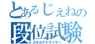 とあるじぇねの段位試験（スキルアナライザー）