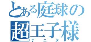 とある庭球の超王子様（テニヌ）