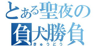 とある聖夜の負犬勝負（きゅうどう）