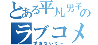 とある平凡男子のラブコメ（愛さないで…）