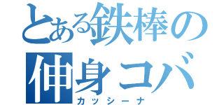 とある鉄棒の伸身コバチ１回ひねり（カッシーナ）