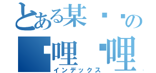 とある某欢乐の哔哩哔哩（インデックス）