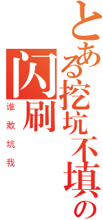 とある挖坑不填の闪刷（谁敢坑我）