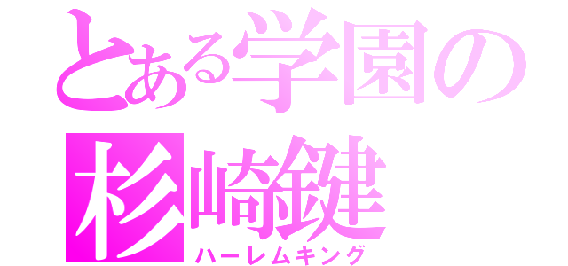 とある学園の杉崎鍵（ハーレムキング）