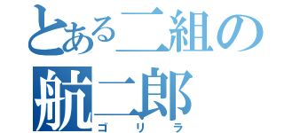 とある二組の航二郎（ゴリラ）