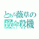 とある薇草の致命殺機（死亡一瞬間）