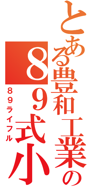 とある豊和工業の８９式小銃（８９ライフル）