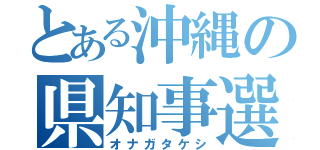 とある沖縄の県知事選（オナガタケシ）