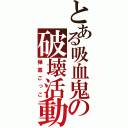 とある吸血鬼の破壊活動（弾幕ごっこ）