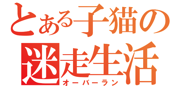 とある子猫の迷走生活（オーバーラン）