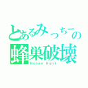 とあるみっちーの蜂巣破壊（Ｈｏｎｅｙ Ｈｕｎｔ）