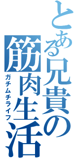 とある兄貴の筋肉生活（ガチムチライフ）