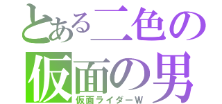 とある二色の仮面の男（仮面ライダーＷ）