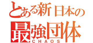 とある新日本の最強団体（ＣＨＡＯＳ）