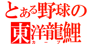 とある野球の東洋龍鯉（カープ）