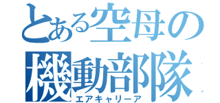 とある空母の機動部隊（エアキャリーア）