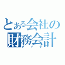 とある会社の財務会計（ダメポ）