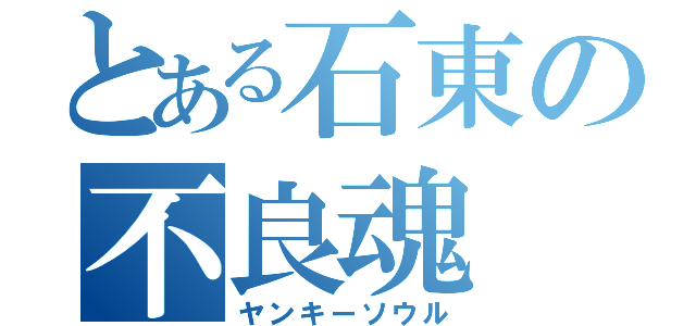 とある石東の不良魂（ヤンキーソウル）