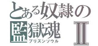 とある奴隷の監獄魂Ⅱ（プリズンソウル）