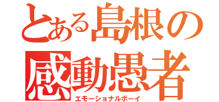 とある島根の感動愚者（エモーショナルボーイ）