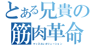 とある兄貴の筋肉革命（マッスルレボリューション）