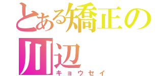 とある矯正の川辺（キョウセイ）