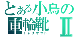 とある小鳥の車輪靴Ⅱ（チャリオット）