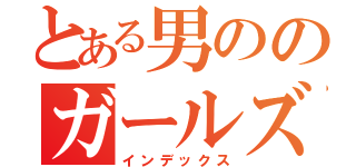 とある男ののガールズバー（インデックス）