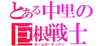 とある中里の巨根戦士（ホームガーディアン）