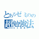 とあるゼミのの超勉強法（ＱＥ授業）