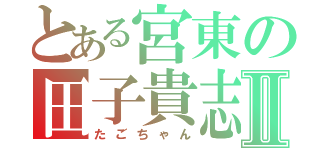 とある宮東の田子貴志Ⅱ（たごちゃん）