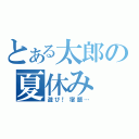 とある太郎の夏休み（遊び！宿題…）