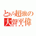 とある超強の大聲平偉（根本神蹟）