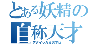 とある妖精の自称天才（アタイったら天才ね）