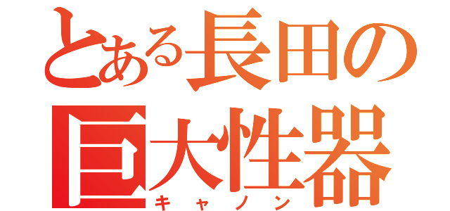 とある長田の巨大性器（キャノン）