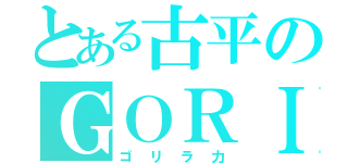 とある古平のＧＯＲＩＬＬＡ ＰＯＷＥＲ（ゴリラ力）