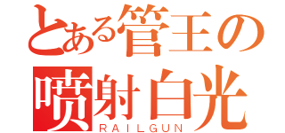 とある管王の喷射白光（ＲＡＩＬＧＵＮ）