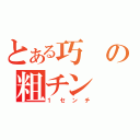 とある巧の粗チン（１センチ）