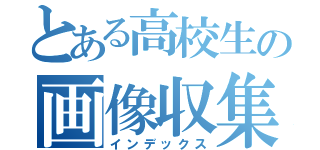 とある高校生の画像収集（インデックス）